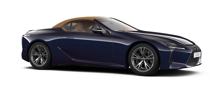 Lexus LC Cabriolet Frontal- und Seitenansicht