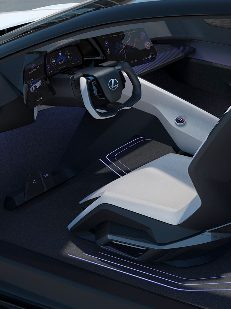 Das neue Tazuna Konzept für das Cockpit hebt den am Menschen orientierten Ansatz von Lexus auf ein neues Niveau.