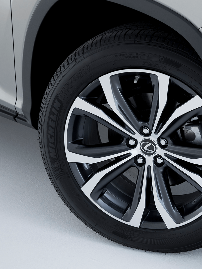 Felge und Reifen eines Lexus RX L