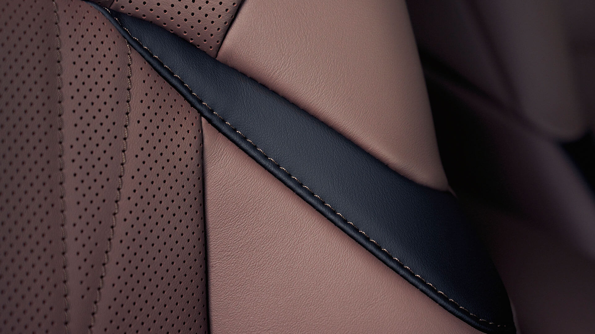 Close-up of a Lexus ES leather seat